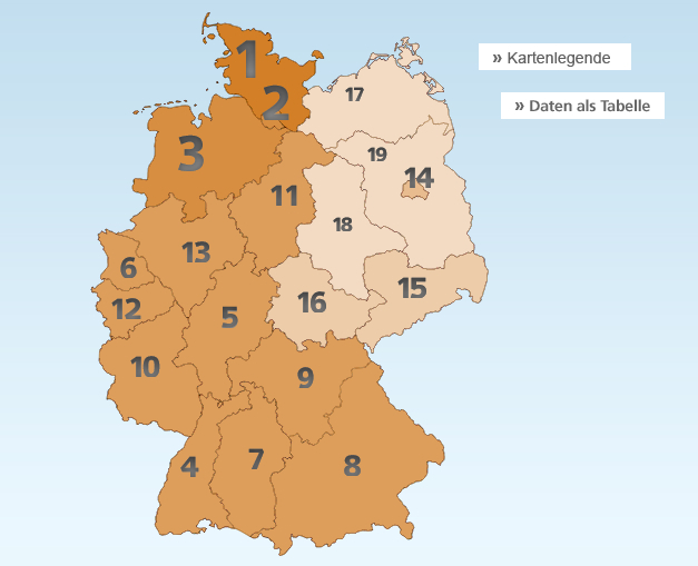mappa germania