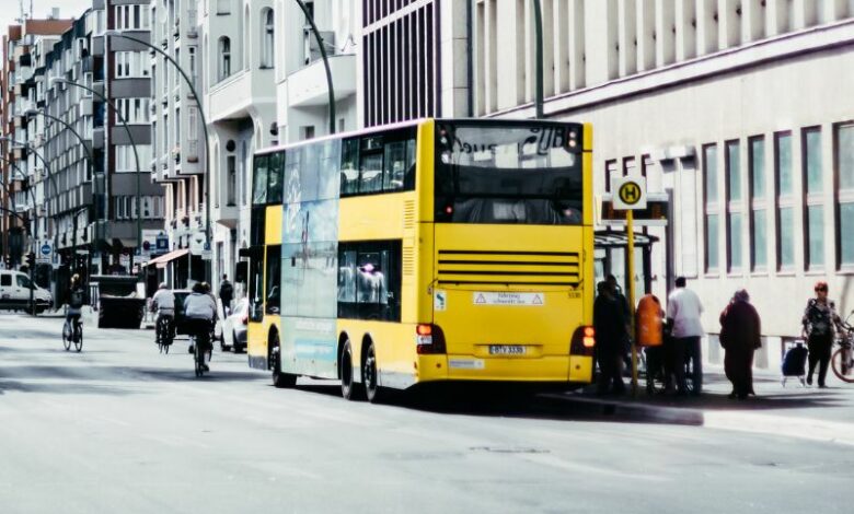 autista di autobus berlino in autobus